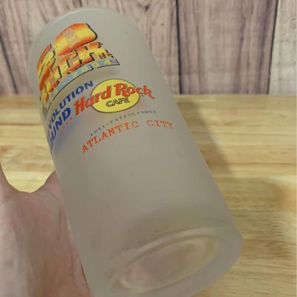 Hard Rock Cafe Pilsner Glass 50th Anniversary Atlantic City - Picture 3 of 5